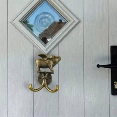 Cute Heavy Duty Flying Pig Wall Hook Vintage Decorative