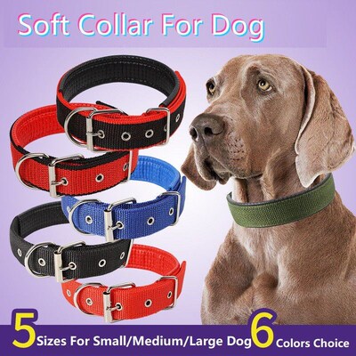 Pet Dog Colllar Soft Cotton Adjustable Collar For Dog Cat Ac