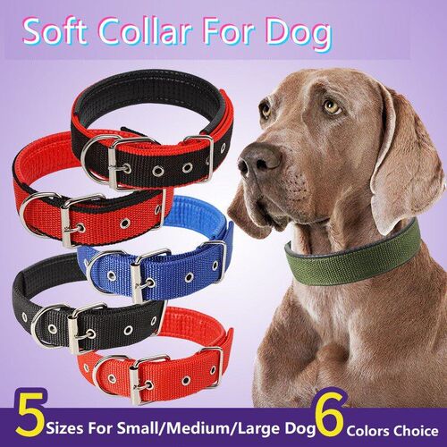 Pet Dog Colllar Soft Cotton Adjustable Collar For Dog Cat Ac