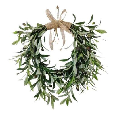 Olive Leaves Wreath Greenery Olive Branch Wreaths Home