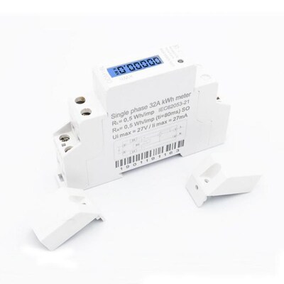LCD Digital Single Phase Din Rail Electricity Power Consumpt