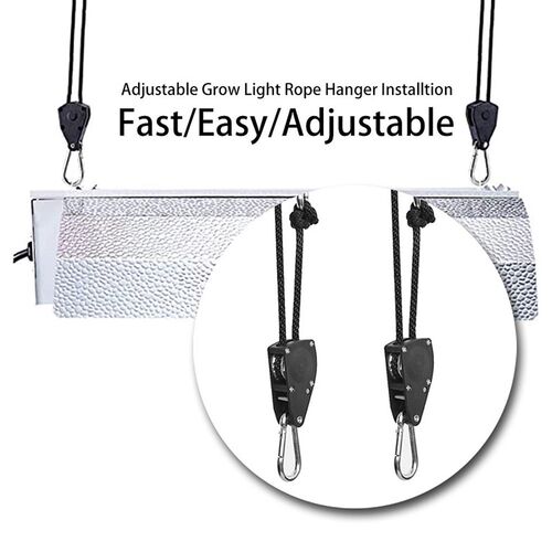 4pcs Pulley Ratchets Heavy Duty Rope Clip Hanger Adjustable