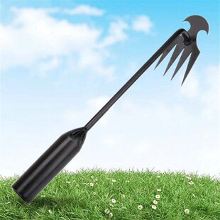 Weeding Artifact Manganese Steel Forged Weed Puller 4 Teeth
