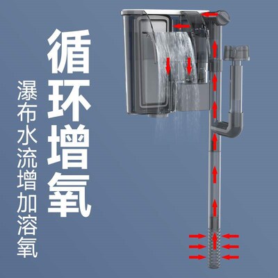 Songbao Waterfall Fish Tank Filter Small Wall Mounted House