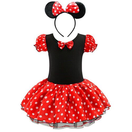 Baby Girl Mickey Minnie Tutu Dress Summer Dots Kids Birthday