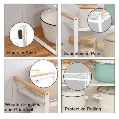 Bathroom Shelf Kitchenware Holder Metal Kitchen Shelves