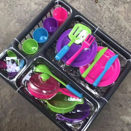 28pc Kids Cutlery Role Play Toy Set  Kitchen Utensil Accesso
