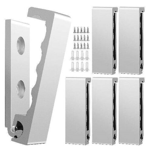 6 Pcs Folding Hook Hooks Wall Mount Heavy Duty Coat
