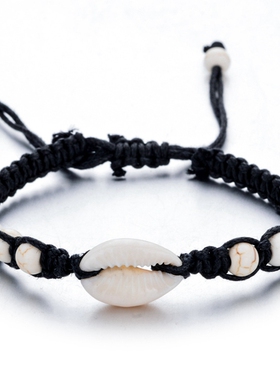 Simple Natural Stone Hand-woven Shell Bracelet Adjustable