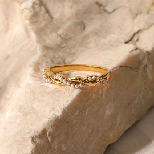 Uworld Simply Waterproof Dainty Twisted Pearl Ins Popular 18