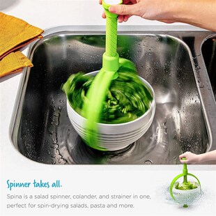 Colander Spinner沙拉旋转器厨房洗菜滤水篮蔬菜旋转沥水篮 Salad