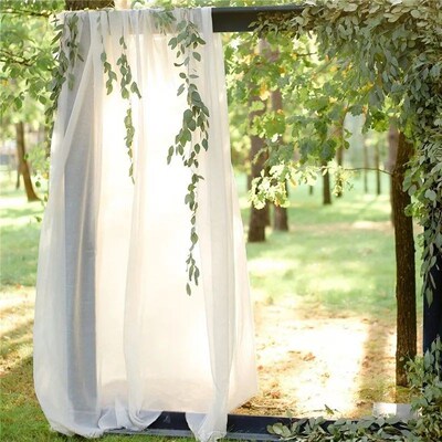 70*600cm Wedding Arch Drape Chiffon Fabric Draping Curtain D