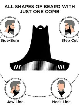 Men Beard Styling Template Stencil Beard Comb Men Beard Shap