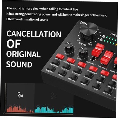 English live sound card set boom microphone recording bm MIC