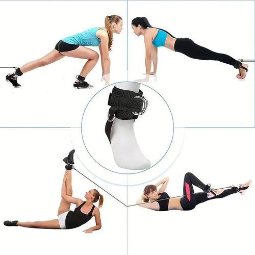 1PC Padded Ankle Straps Ankle Straps for Cable Machines Doub