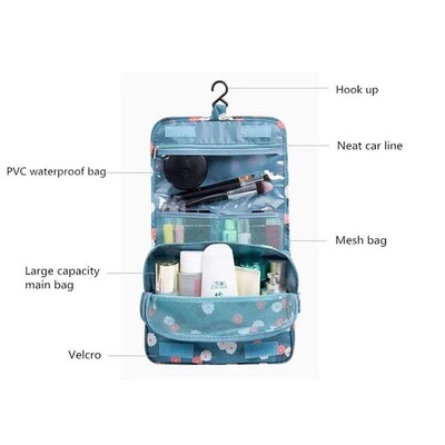 Cosmetic Bag Women Travel Pouch Waterproof Toiletries Beauty