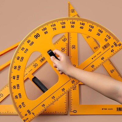 Teaching Triangle Ruler Protractor Compass Math Drawing Inst