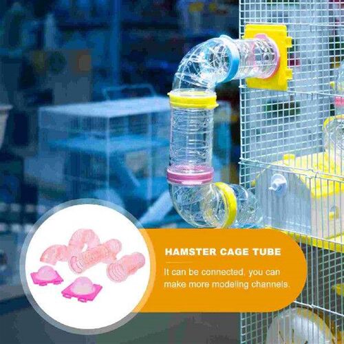 Hamster Tunnel DIY Labyrinth Pipes Guinea Pig Ends Animal