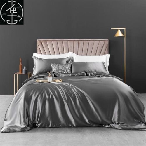 Stain Silk Bedsheet Fitted Set Bed Sheet Duvet Cover Bedding