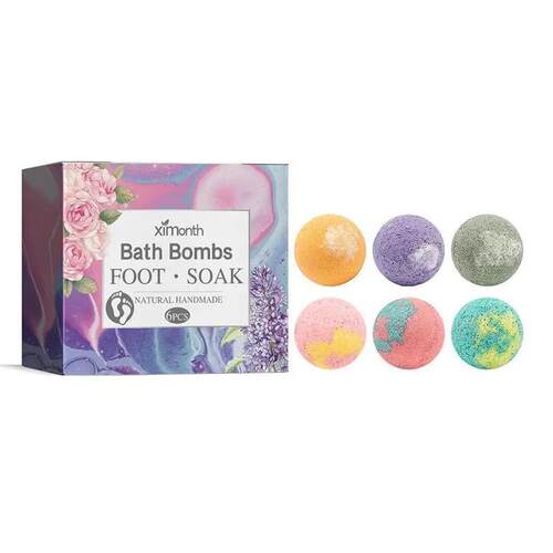 Sdotter 12Pcs Herbal Essential Oil Bubble Bath Ball Bathing