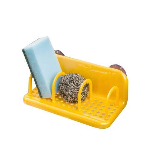 1 Piece Double Suction Cup Sink Sponge Holder Kitchen Utensi