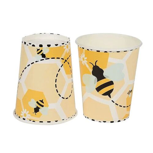 Bumble Bee Theme Party Decoration Tableware Paper Cup Plate