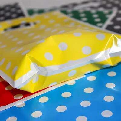 10-50pcs Printed Gift Bags Polka Dots Plastic Candy Bag Chil