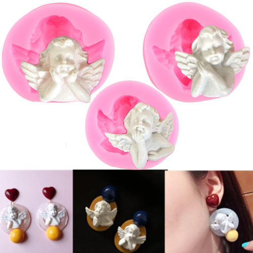 3D Cupid Angel Baby Silicone Fondant Molds Cake Decorating T