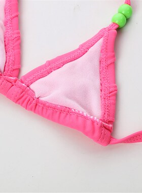 2~7Y Biquini Infantil Solid color Girls swimwear High qualit