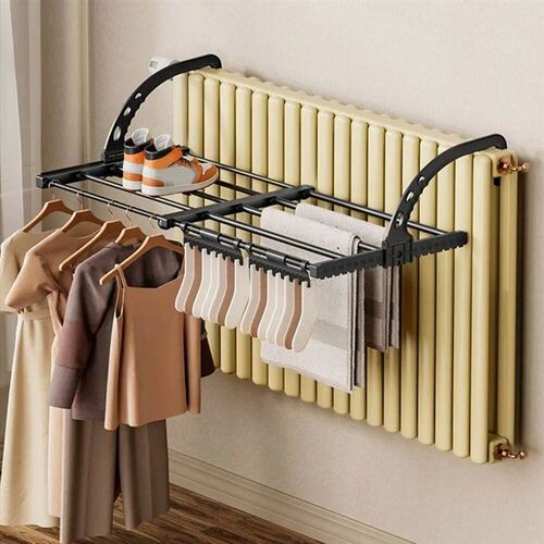 Carbon Steel Radiator Drying Rack Adjustable Foldable Retrac