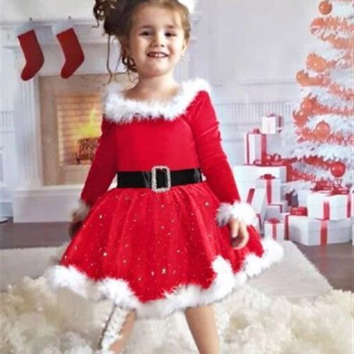 children Girls clothes girl kids Baby for Christmas dress