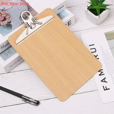 Wooden Clipboard A4 A5 Wood Clips Writing Sheet Pad Note Boa