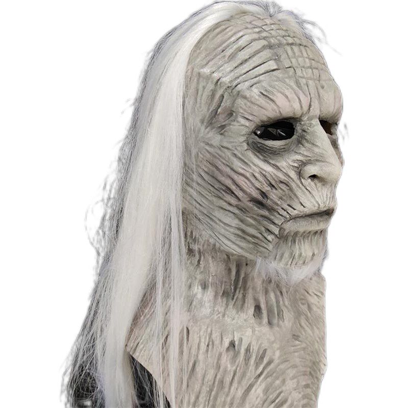 万圣节恐怖面具乳胶权利的游戏白发夜王头密室逃脱角色扮演道具,节庆用品/礼品,面具,淘宝优惠券,粉丝福利购,淘宝优惠卷