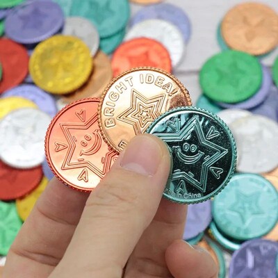 100pcs Christmas Event Game Treasure Pirate Gold Coin Seven