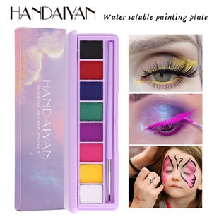 Water Soluble Body Painting Paste Eyeshadow Palette UV Lumin