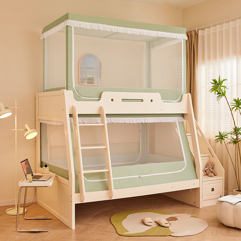 子母床蚊帐遮挡帘上下铺专用梯形床帘遮光高低床1.2上铺1.下铺,床上用品,蚊帐,淘宝优惠券,粉丝福利购,淘宝优惠卷