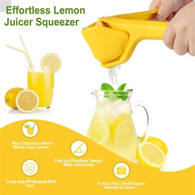 Lemon Squeezer Effortless Manual Flat Lime Juicer Squeezer