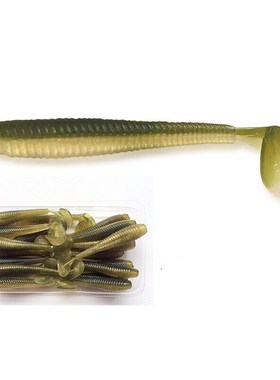 ZERG 虫族 Bit fish 2寸吋3吋3.5吋 T尾鱼 软饵软虫-条/