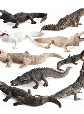 Realistic Reptile Animal Model Figurine Lizard Chameleon Cro