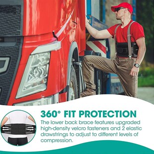 Belt Waist Support Elstiac Pad Back Trainer Lumbar