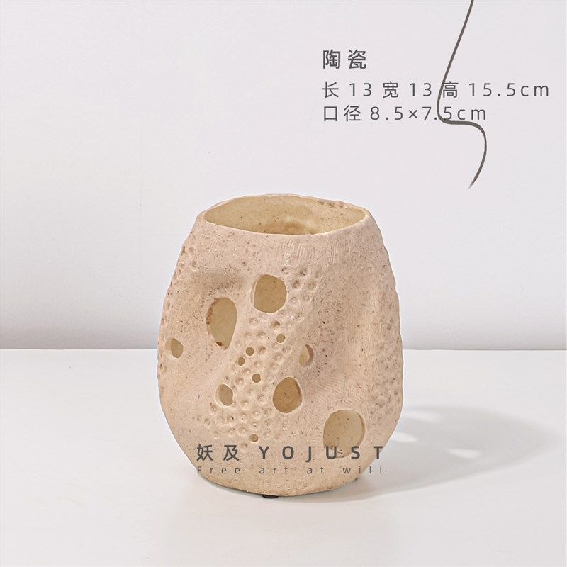 妖及样板间修饰的美花艺售楼处酒店欧式镂空陶瓷花器创意花瓶摆件,家居饰品,花瓶,淘宝优惠券,粉丝福利购,淘宝优惠卷