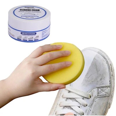 white shoe cleaning cream Shoe Stain Removal Cleaner With Cl