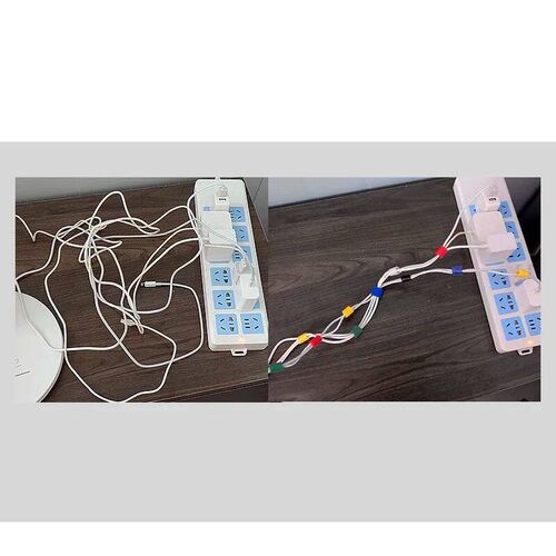 2/10M Cable Ties Reusable Loop Bundle Self Adhesive Fastener
