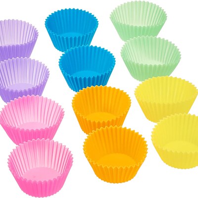Silicone Round Baking Cups  Muffin Liners  Cupcake