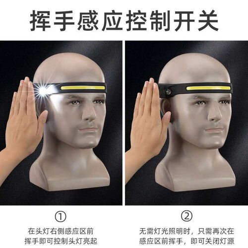 Induction headlight strong light LED night fishing outdoor c