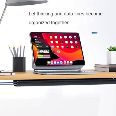 Channel Desk Cable Organizer Cable Management Accessories Wh