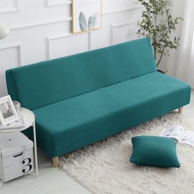 Folding armless sofa bed cover elastic universal sofa cover