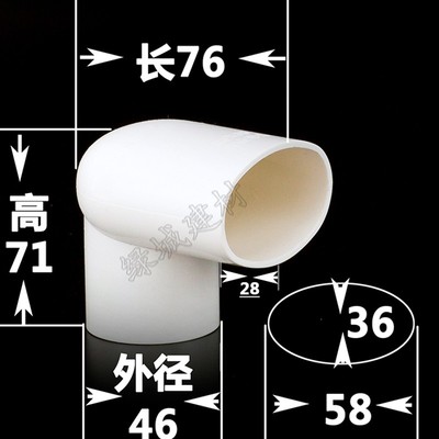PVC0 75扁管移位 水管移位 地漏管道移位器 75下水管移位