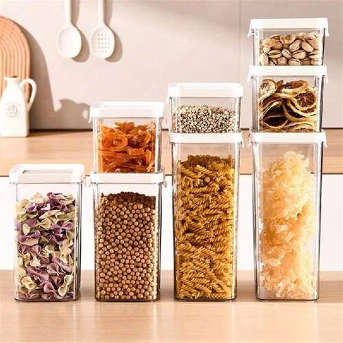 Transparent Spices Storage Jar Hermetic Candy Cookie