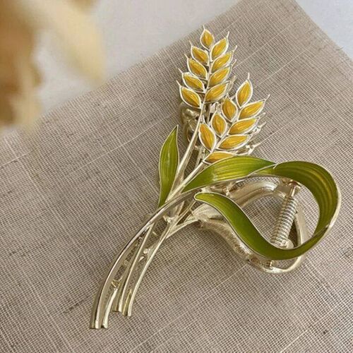 Korean Wheat Ears Hair Claws For Women Fashion Clip Metal Cr